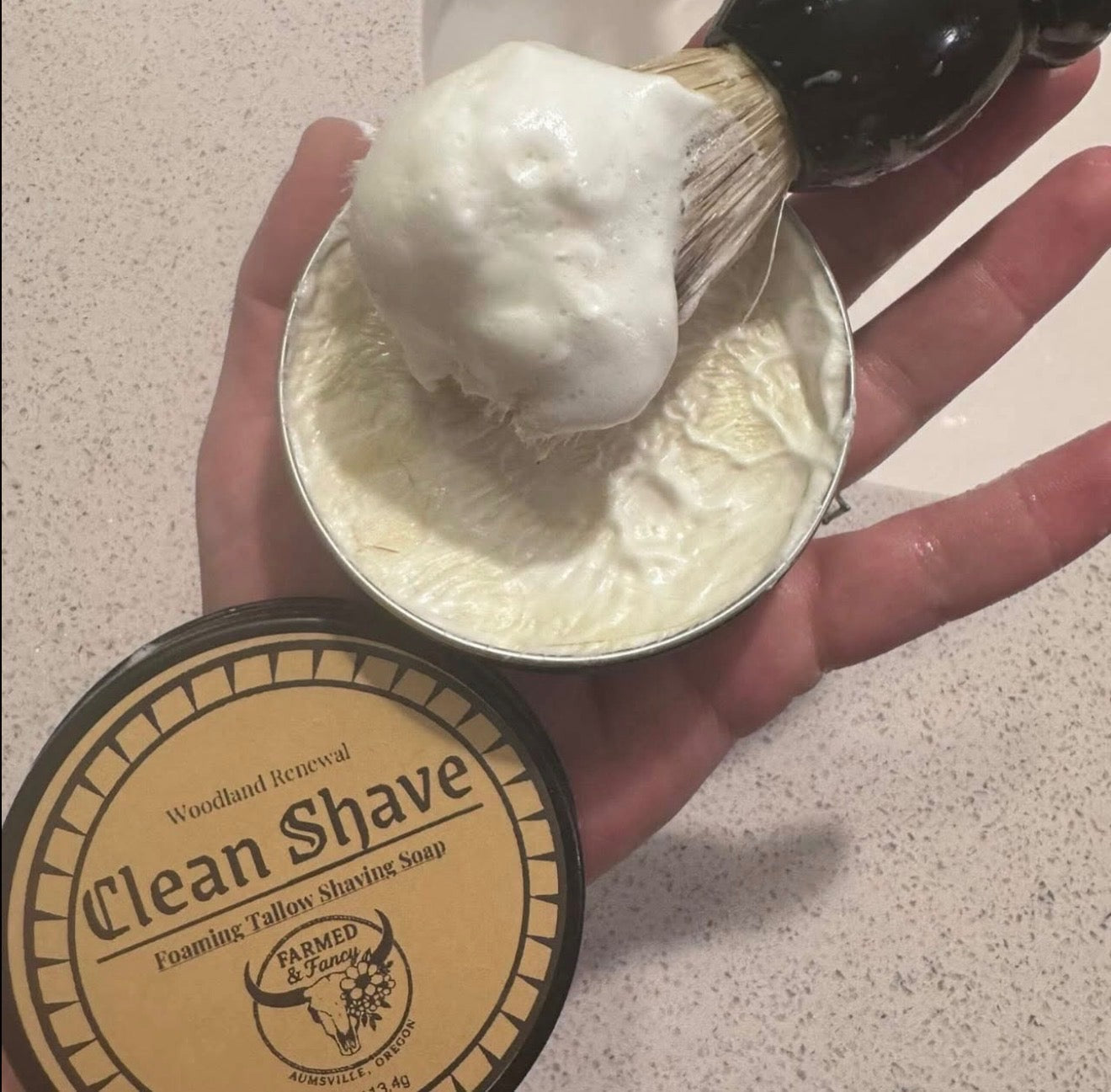Clean Shave Foaming Tallow Shave Soap
