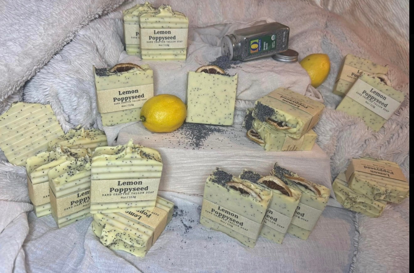 Lemon Poppyseed Tallow Soap